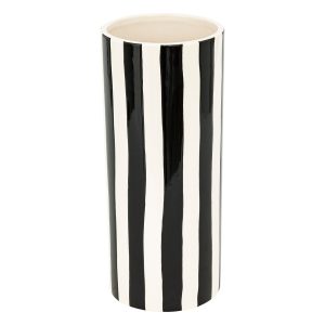 Wazon ceramiczny biało-czarny 30 cm 272239 Wazon ceramiczny biało-czarny 30 cm 272239