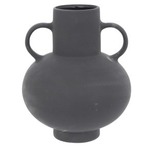 Wazon ceramiczny Bona 25,5 cm czarny 41161 Wazon ceramiczny Bona 25,5 cm czarny 41161