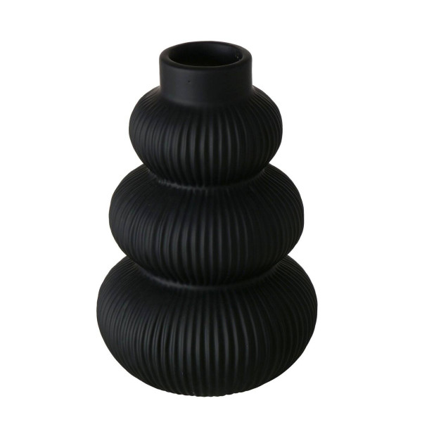 Wazon ceramiczny czarny MAURICE, 21 cm 262414