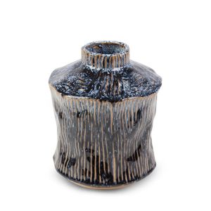 Wazon ceramiczny dekoracyjny ALDA 17X20 granatowy + beżowy 962830 Wazon ceramiczny dekoracyjny ALDA 17X20 granatowy + beżowy 962830