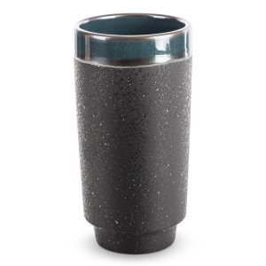 Wazon ceramiczny HANIA 13X13X25 czarny + zielony 962854 Wazon ceramiczny HANIA 13X13X25 czarny + zielony 962854
