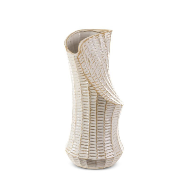 Wazon ceramiczny LIZA 18X40 kremowy 962856