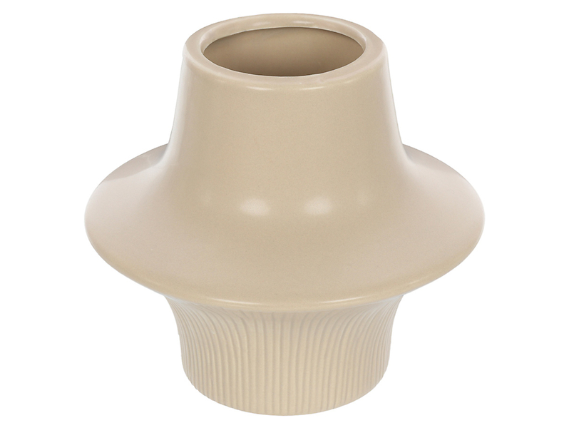 Wazon ceramiczny Piattino 13,5 cm beżowy 41178