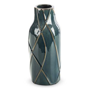 Wazon ceramiczny wysoki TEO 13X30 turkusowy 962829 Wazon ceramiczny wysoki TEO 13X30 turkusowy 962829