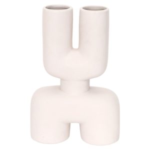 Wazon ceramiczny X 25,5 cm biały 49678 Wazon ceramiczny X 25,5 cm biały 49678