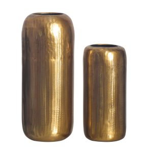 Wazon Dekoracyjny 2 szt. Aluminium Cylinder Wazon Nowoczesny Okrągły 678443 Wazon Dekoracyjny 2 szt. Aluminium Cylinder Wazon Nowoczesny Okrągły 678443