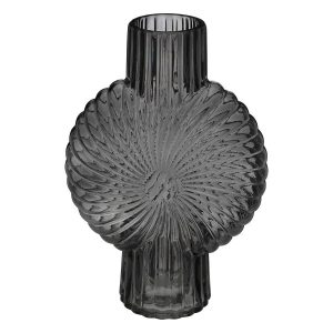 Wazon dekoracyjny 32 cm KALEDIAH – szary 140778 Wazon dekoracyjny 32 cm KALEDIAH – szary 140778