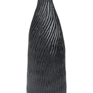 Wazon dekoracyjny 50 cm z terakoty czarny 192008 Wazon dekoracyjny 50 cm z terakoty czarny 192008