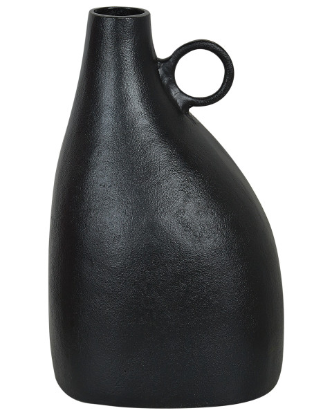 Wazon dekoracyjny aluminium 36 cm czarny 279340