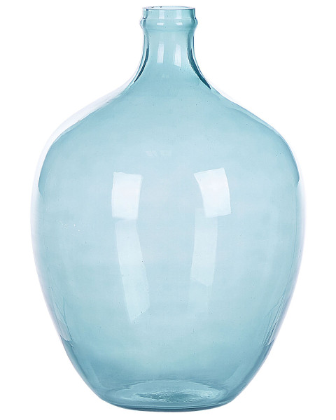 Wazon dekoracyjny ozdobny szklany 39 cm niebieski 124713