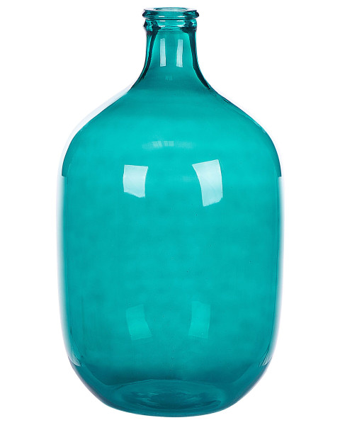 Wazon dekoracyjny ozdobny szklany 48 cm niebieski 124574