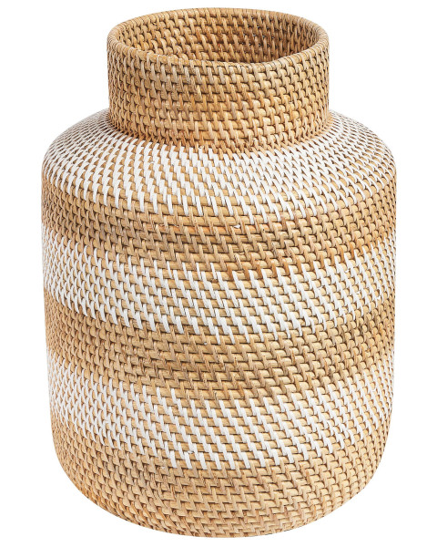 Wazon dekoracyjny rattanowy styl naturalny 124699