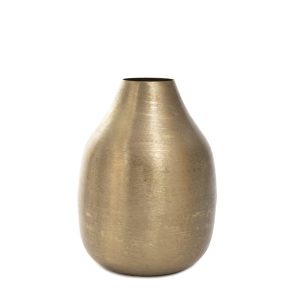 Wazon GIRONA metalowy złoty 15x15x21 cm HOMLA 895927