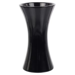 Wazon klepsydra ceramiczny 23 cm czarny 158014 Wazon klepsydra ceramiczny 23 cm czarny 158014
