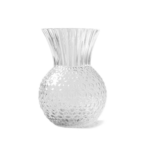 Wazon LIMPID szklany transparentny 14x22 cm HOMLA 916950