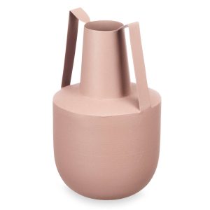 Wazon metalowy w pastelowym kolorze z uchwytami, 21 cm 248326 Wazon metalowy w pastelowym kolorze z uchwytami, 21 cm 248326