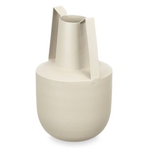 Wazon metalowy w pastelowym kolorze z uchwytami, 21 cm 248313 Wazon metalowy w pastelowym kolorze z uchwytami, 21 cm 248313