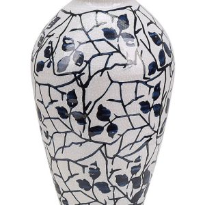Wazon na kwiaty 20 cm kamionka biały 124641 Wazon na kwiaty 20 cm kamionka biały 124641