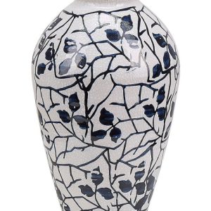 Wazon na kwiaty 22 cm kamionka biały 124644 Wazon na kwiaty 22 cm kamionka biały 124644