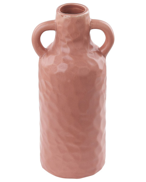 Wazon na kwiaty 24 cm dekoracyjny różowy 124612