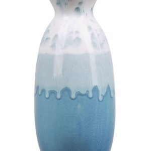 Wazon na kwiaty biało-niebieski 25 cm 124619 Wazon na kwiaty biało-niebieski 25 cm 124619