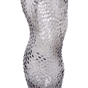 Wazon na kwiaty dekoracyjny szklany 31 cm szary 124736 Wazon na kwiaty dekoracyjny szklany 31 cm szary 124736