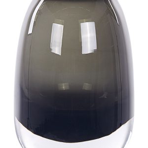 Wazon na kwiaty ozdobny szklany 18cm ciemnoszary 124711 Wazon na kwiaty ozdobny szklany 18cm ciemnoszary 124711