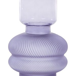 Wazon na kwiaty ozdobny szklany 24 cm fioletowy 124734 Wazon na kwiaty ozdobny szklany 24 cm fioletowy 124734