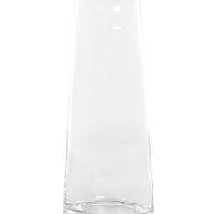 Wazon na kwiaty ozdobny szklany 26cm transparentny 124689 Wazon na kwiaty ozdobny szklany 26cm transparentny 124689