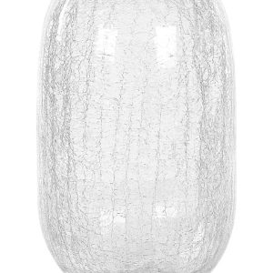Wazon na kwiaty ozdobny szklany 28cm transparentny 124684 Wazon na kwiaty ozdobny szklany 28cm transparentny 124684