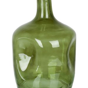 Wazon na kwiaty ozdobny szklany 30 cm zielony 124608 Wazon na kwiaty ozdobny szklany 30 cm zielony 124608