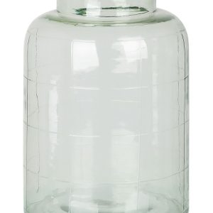 Wazon na kwiaty ozdobny szklany 35 cm jasnozielony 124563 Wazon na kwiaty ozdobny szklany 35 cm jasnozielony 124563