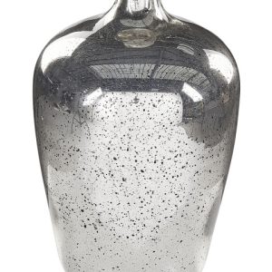 Wazon na kwiaty ozdobny szklany 40 cm srebrny 124583 Wazon na kwiaty ozdobny szklany 40 cm srebrny 124583