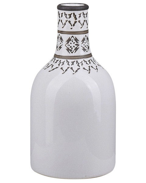 Wazon na kwiaty styl retro biały 124640