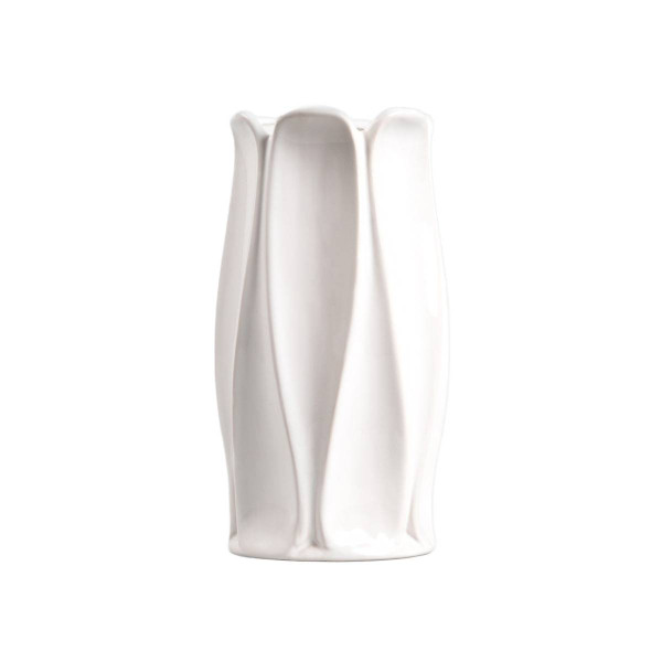 Wazon NOVO biały w geometryczny wzór 11,2x24,50 cm HOMLA 900106