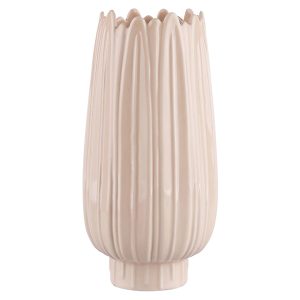 Wazon porcelanowy Relief 24 cm beżowy 934449
