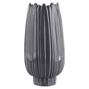 Wazon porcelanowy Relief 24 cm szary 934451