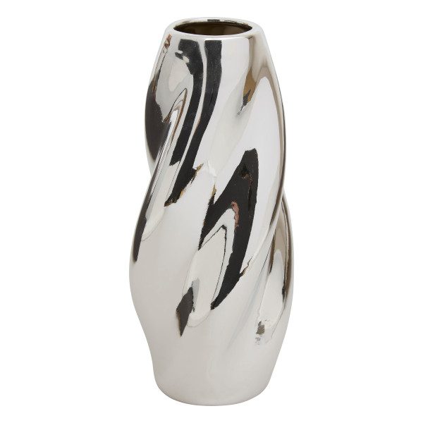Wazon srebrny TWISTED SKY, ceramiczny 756016