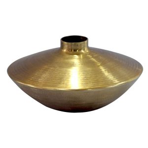 Wazon stołowy 35cm Aluminium Alu Wazon na kwiaty Okrągły Handmade Złoto 1080040 Wazon stołowy 35cm Aluminium Alu Wazon na kwiaty Okrągły Handmade Złoto 1080040