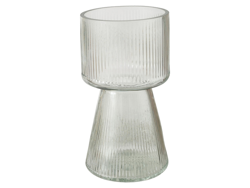 Wazon szklany 18 cm jasnozielony 487263