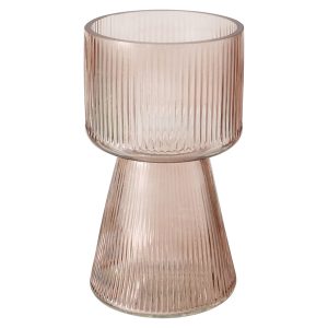 Wazon szklany 18 cm różowy 487262 Wazon szklany 18 cm różowy 487262