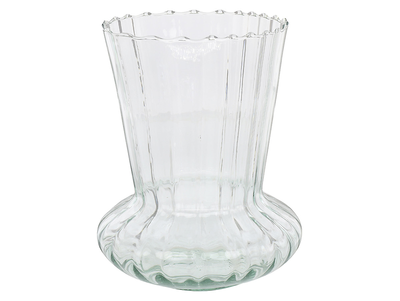 Wazon szklany 20 cm transparentny 56400