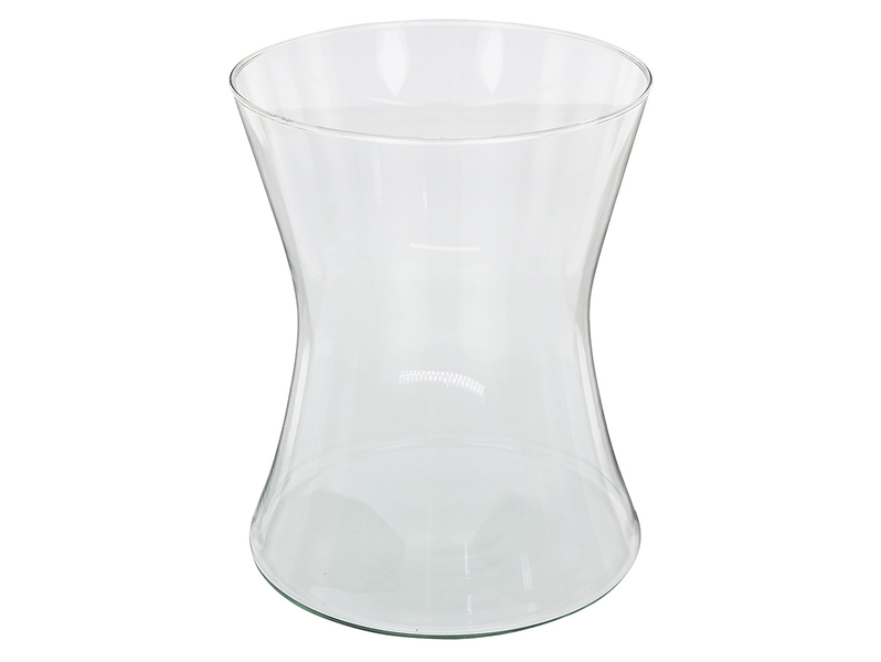 Wazon szklany 20 cm transparentny 56425