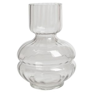 Wazon szklany 20 cm transparentny 42347 Wazon szklany 20 cm transparentny 42347