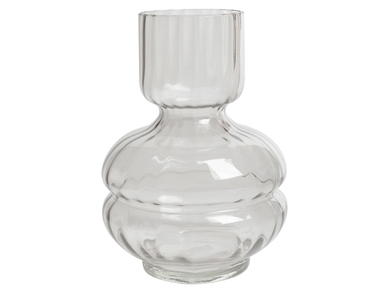 Wazon szklany 20 cm transparentny 42347