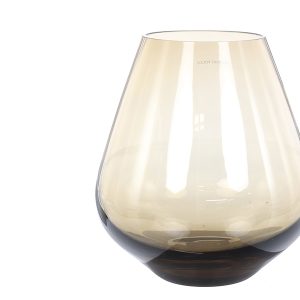 Wazon szklany 22 cm beżowy 48434 Wazon szklany 22 cm beżowy 48434