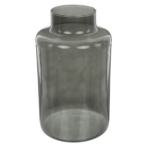 Wazon szklany 25 cm szary 56427 Wazon szklany 25 cm szary 56427
