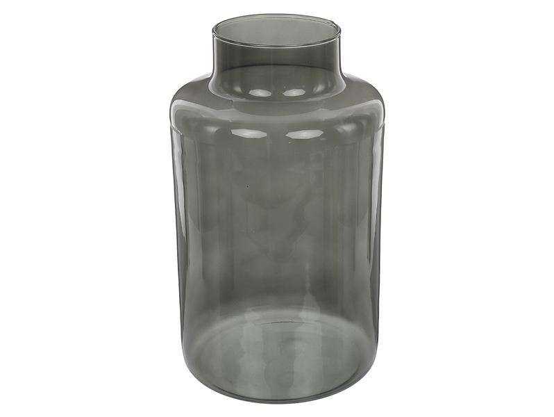Wazon szklany 25 cm szary 56427