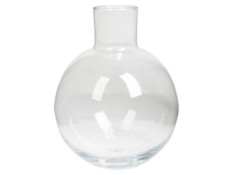 Wazon szklany 25 cm transparentny 38273
