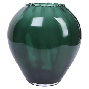 Wazon szklany 25 cm zielony 28812 Wazon szklany 25 cm zielony 28812